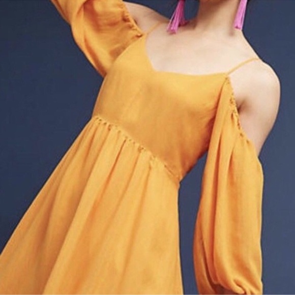 NWOT Anthropologie Moulinette Soeurs Carina Puff
Sleeve Orange Dress XS - Picture 2 of 13